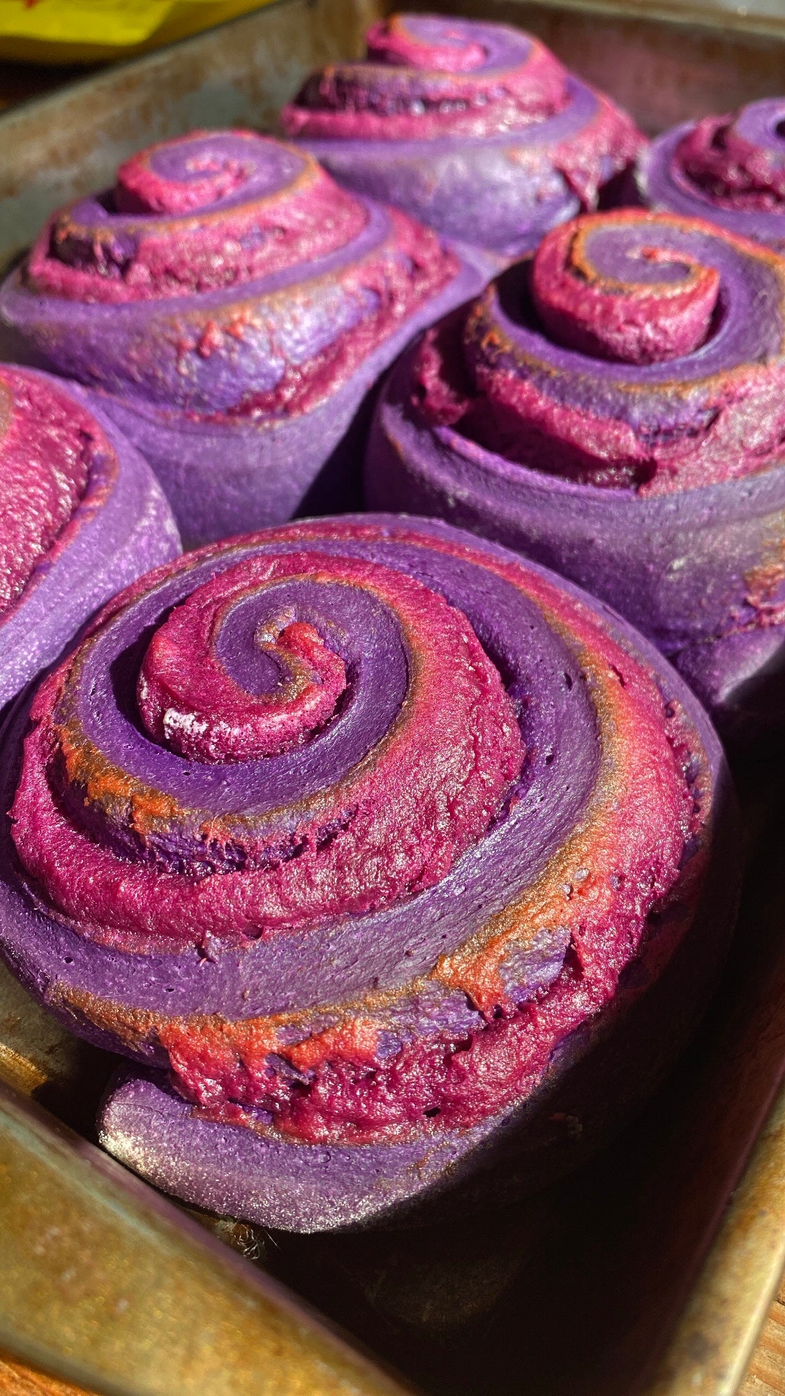 Coconut Glazed Ube Bread Roll Overload